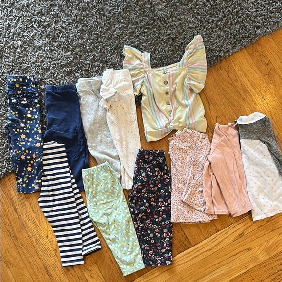 Toddler Girl Tops and Leggings Bundle Size 12-18 Months - Picture 1 of 11